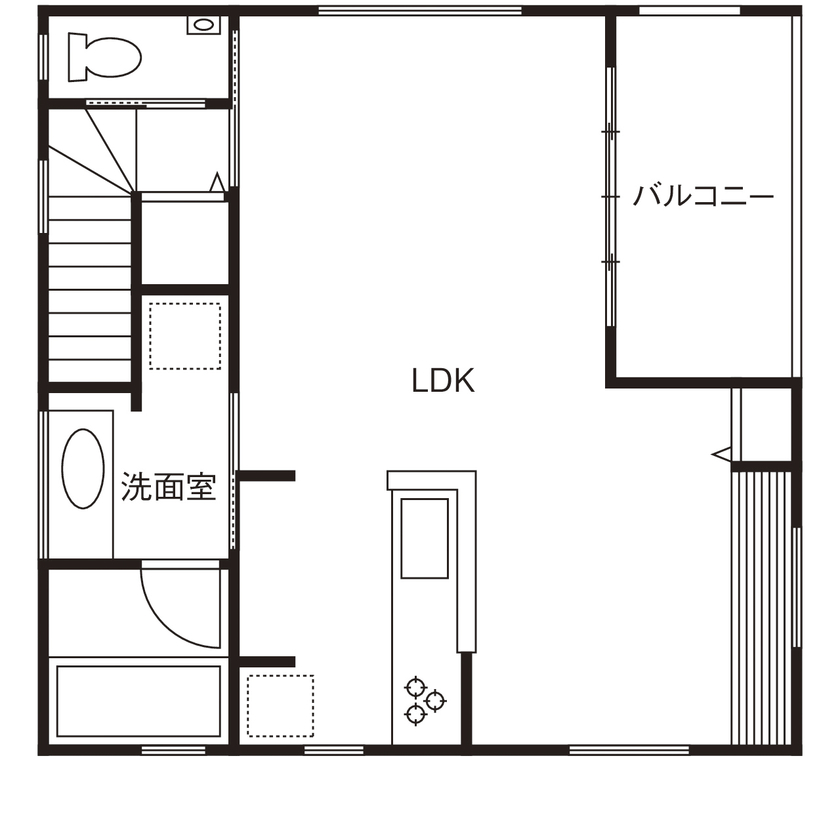 Suumo 間取り図あり 1700万円台 たっぷりの光を取り込む2階リビング イオスホーム の建築実例詳細 注文住宅