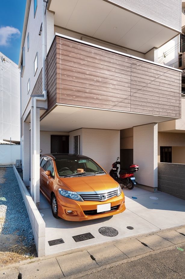 テクノ住研 【2000万円台前半/3階建/間取り図/18坪/狭小/はねだし】揺れに強い鉄骨造で建築。冬でも暖かい断熱性能の建築実例画像2