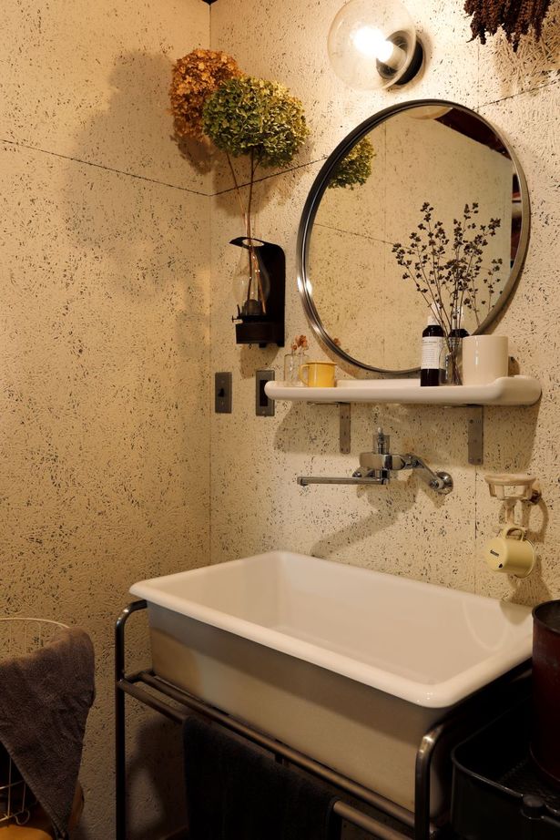 テクノ住研 【2000万円台/西宮/狭小/間取り図/21坪/3階建/はねだし】鉄骨と自然素材で和のアンティークが映える空間にの建築実例画像7