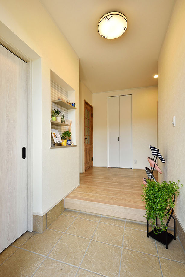 リーフハウス 【2000万円台×間取図有×平屋×サンルーム×和室】夫婦で協力しあえる家事動線を叶えた、カントリー風の家の建築実例画像17