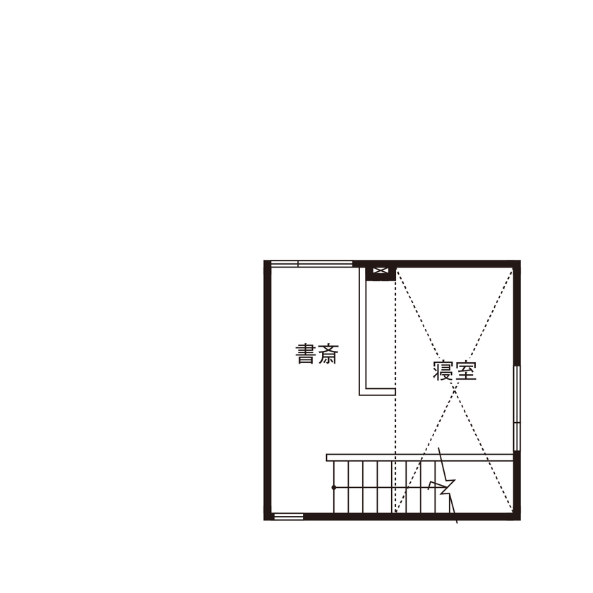 夢広 【2000万円台/26坪】限られた土地を最大限に活かす！建築家と建てた３階建ての家／間取り図ありの間取り図（4LDK）3階