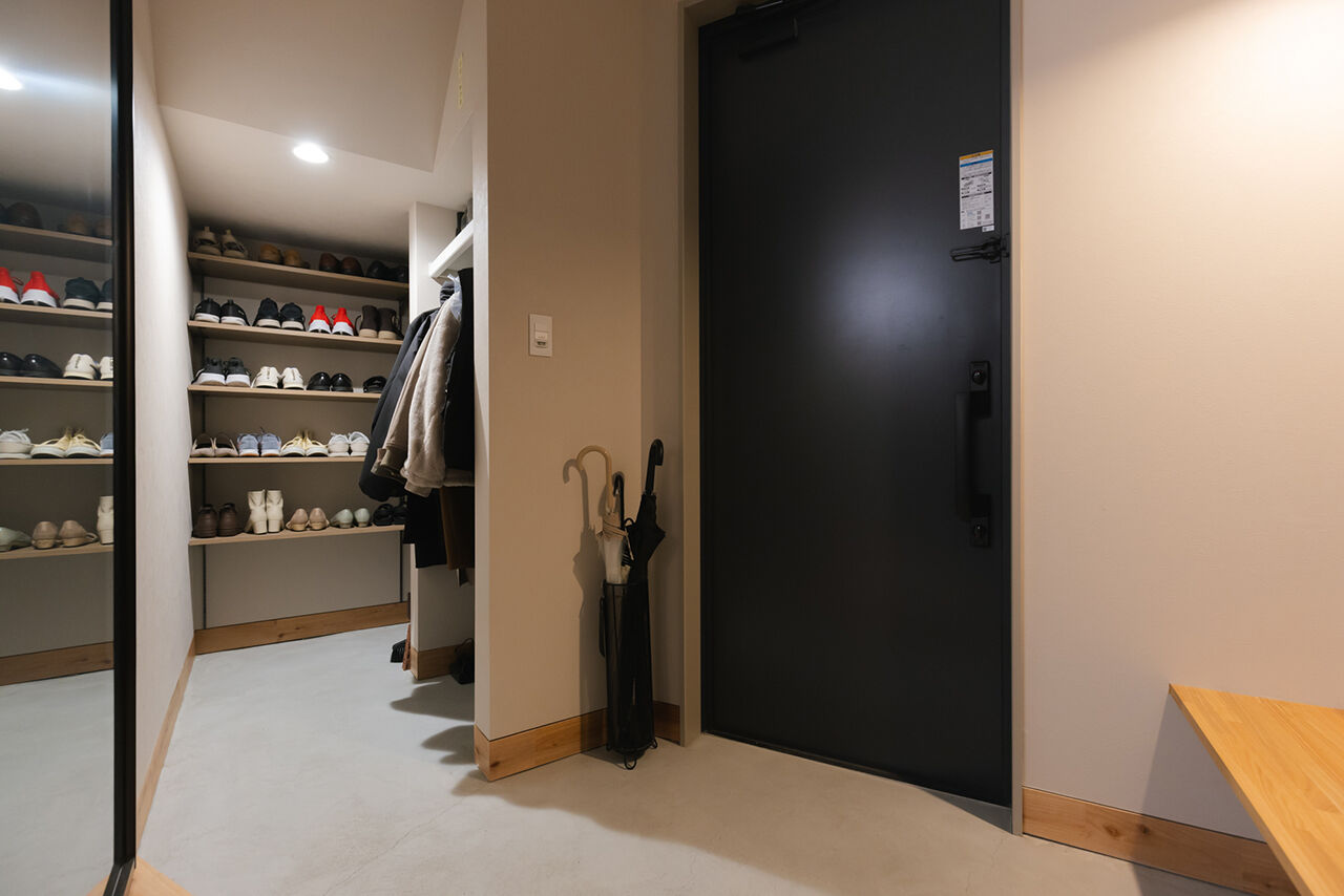 夢広 生活感を見せないスタイリッシュな空間。外観からは想像できない開放感、間取りは生活動線を考えて！の建築実例画像9