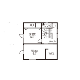 専門職組合 〈札幌市/3LDK間取図/ダブル断熱/収納充実〉ドッグランも併設、回遊動線もばっちり！ペットと暮らす家の間取り図（3LDK）2階