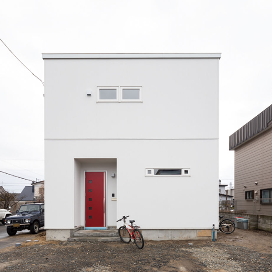 専門職組合 <4人家族/吹抜け/ホール/3LDK間取図/収納充実>アウトドア派の家族の絆を育む、遊ぶ、寛ぐ、楽しい家の建築実例画像3