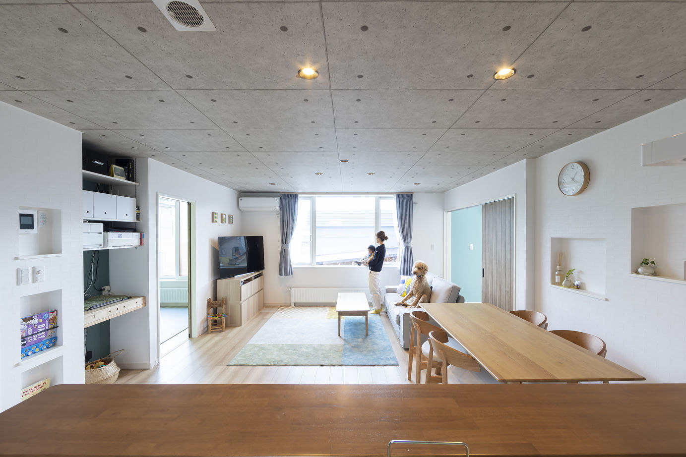 専門職組合 < 2LDK+3LDK間取図/北欧風/収納充実>ナチュラルで明るく、家族みんながのびのび暮らせる2世帯住宅の家の建築実例画像2