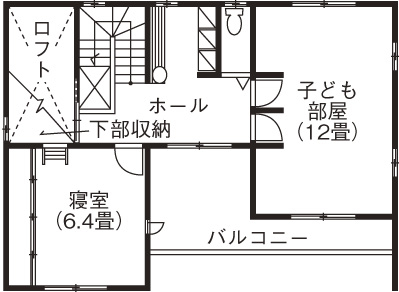 マルニホーム 【34.5坪/2000～2499万円】「信頼できる会社が一番！」暮らしに合わせた提案で、スッキリを保てる家を実現の間取り図（4LDK）2階