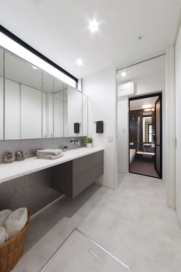 nattoku住宅 【2000万円台|30坪台】開放感を内に秘めた真っ白なキューブの家。吹き抜けのLDKで家族の気配を感じる住まいの建築実例画像5