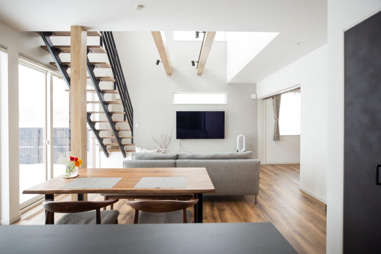 ＩＤ アーキテクチャル アトリエ 【札幌市/夫婦2人暮らし/3LDK+1間取図】丁寧な提案で納得の住まいづくり、田園風景を望む開放感抜群の家の建築実例画像5