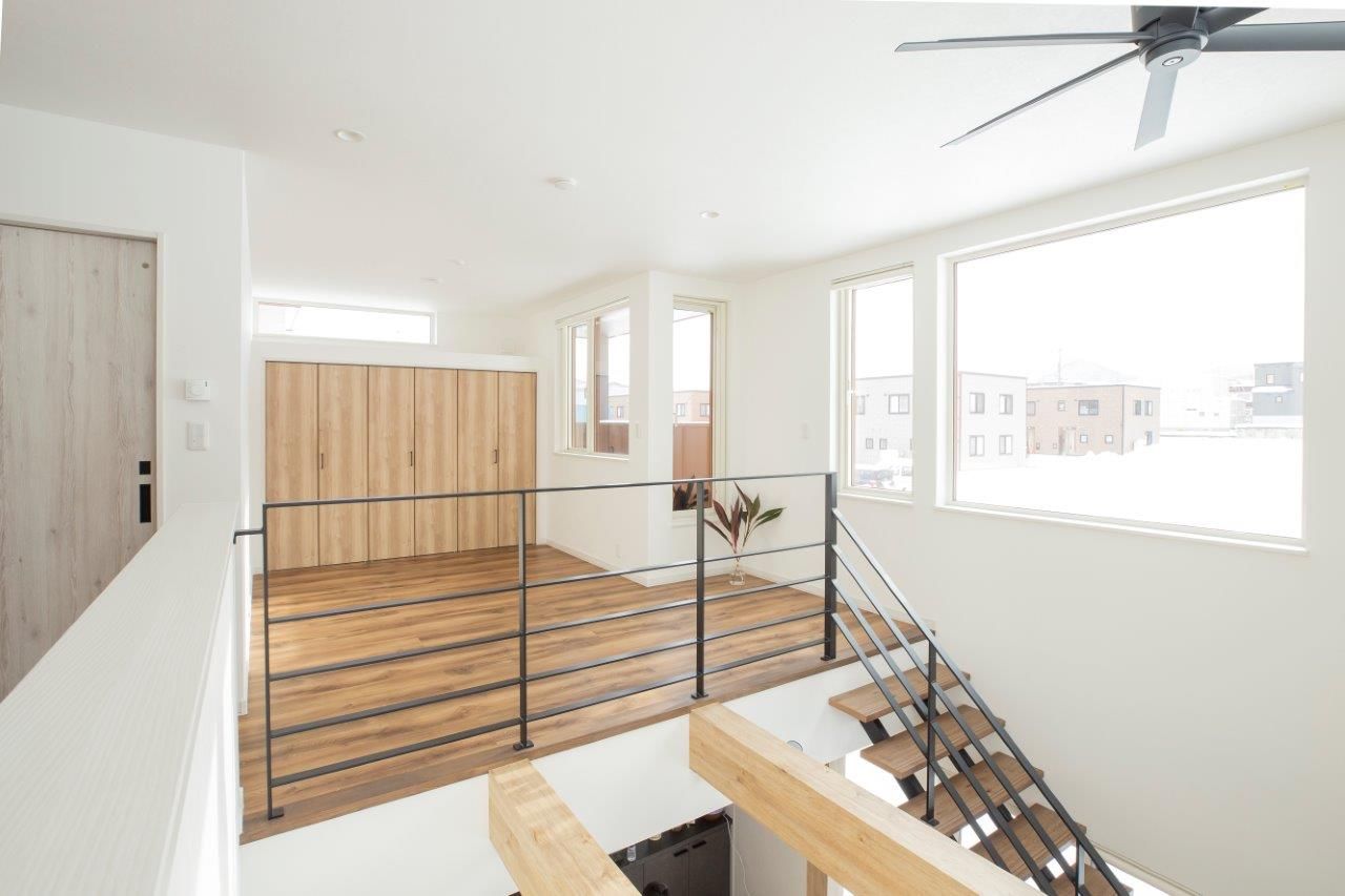 ＩＤ アーキテクチャル アトリエ 【札幌市/夫婦2人暮らし/3LDK+1間取図】丁寧な提案で納得の住まいづくり、田園風景を望む開放感抜群の家の建築実例画像7