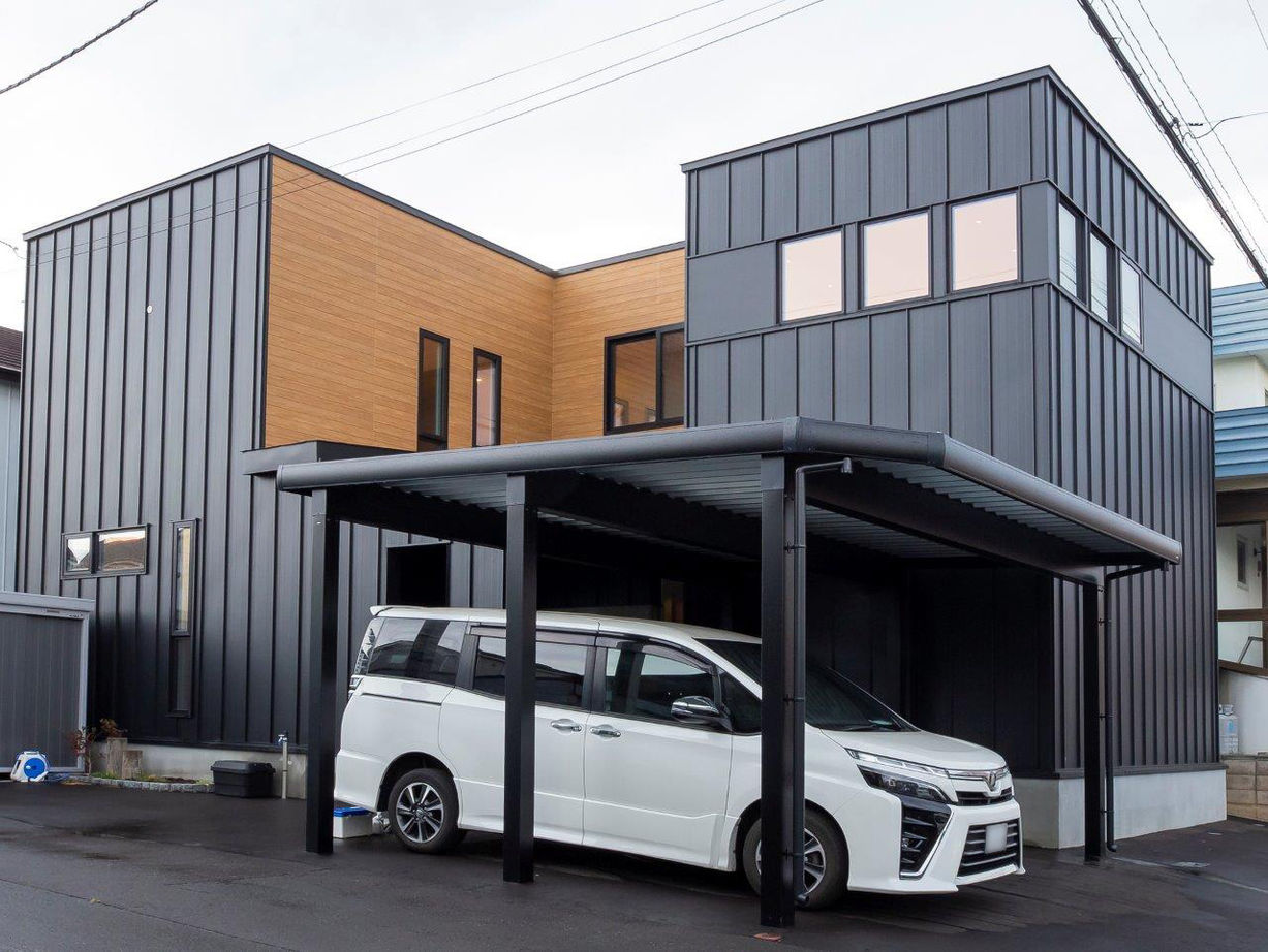 ＩＤ アーキテクチャル アトリエ 【札幌市/パティオ/4LDK間取図】中庭のメリット＋コの字型、工夫に満ちたプライベート空間の建築実例画像2