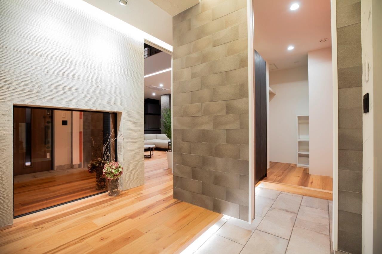 ＩＤ アーキテクチャル アトリエ 【札幌市】ぐるっと回れる回遊動線、中庭を囲むコの字型で自然光溢れる開放的なビルトインガレージハウスの建築実例画像5