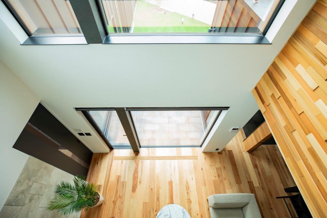 ＩＤ アーキテクチャル アトリエ 【札幌市】ぐるっと回れる回遊動線、中庭を囲むコの字型で自然光溢れる開放的なビルトインガレージハウスの建築実例画像15