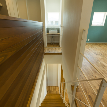 国松工務店 【建築家デザイン】角地を生かした独特な外観デザイン。かっこよさと機能性を追求した暮らしやすい家の建築実例画像7