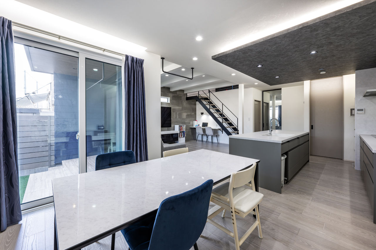 アーキテクト/一級建築士事務所 【大阪府堺市/間取り図掲載】スキップフロアにボルダリングウォール。アクティブな家族が元気に暮らす家の建築実例画像4