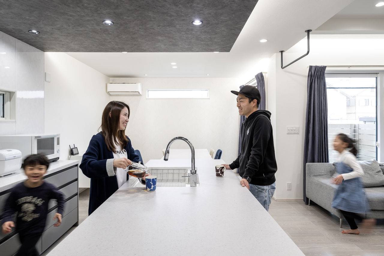 アーキテクト/一級建築士事務所 【大阪府堺市/間取り図掲載】スキップフロアにボルダリングウォール。アクティブな家族が元気に暮らす家の建築実例画像5