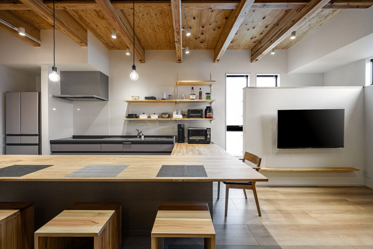 アーキテクト/一級建築士事務所 【大阪府堺市/2000万円台/敷地30坪/間取り図掲載/ZEH】2階LDKに家族が集う家。ルーフバルコニーで開放感をの建築実例画像6