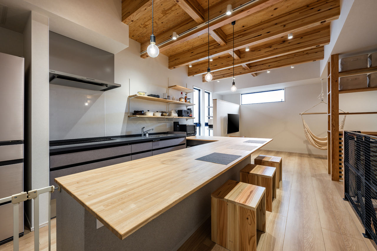 アーキテクト/一級建築士事務所 【大阪府堺市/2000万円台/敷地30坪/間取り図掲載/ZEH】2階LDKに家族が集う家。ルーフバルコニーで開放感をの建築実例画像7