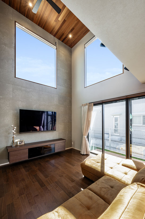 アーキテクト/一級建築士事務所 【大阪府泉佐野市/2000万円台/間取り図掲載】スタイリッシュなフレームハウス。大胆な吹抜けが家族をつなぐの建築実例画像9