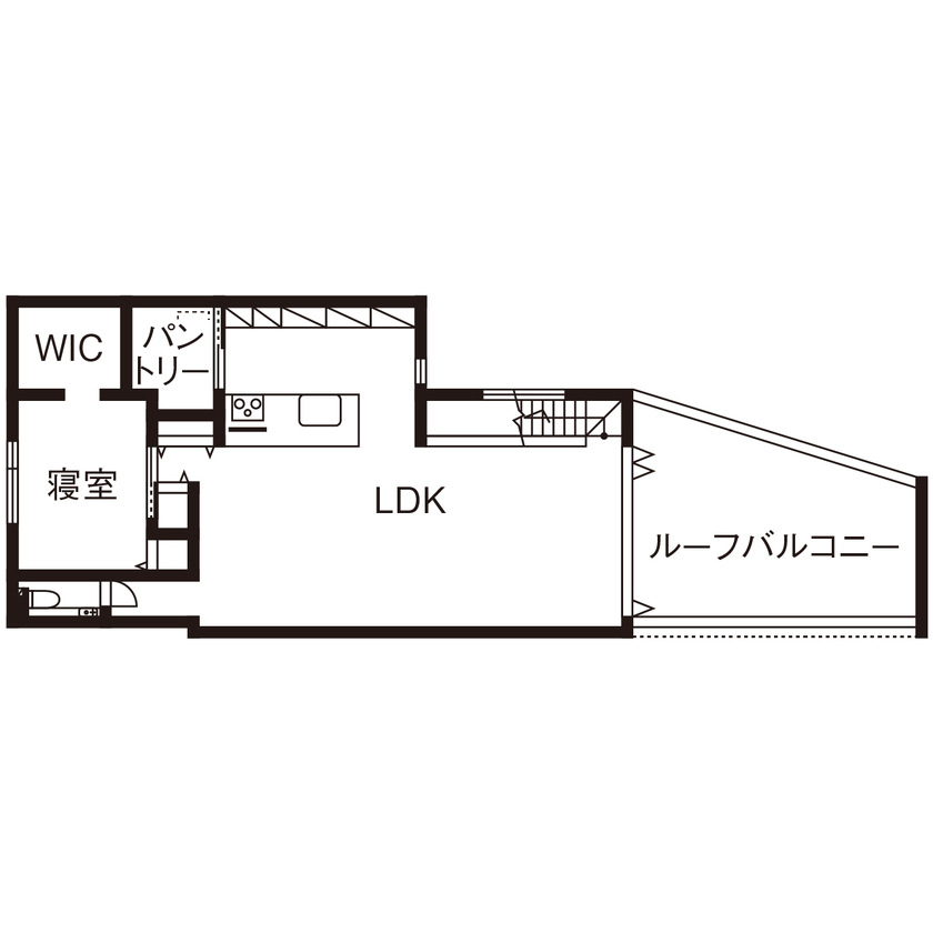 アーキテクト/一級建築士事務所 【大阪府泉佐野市/間取り図掲載】上質なタイル張りに片持ち階段。ホテルライクな快適空間はこだわりの結晶の間取り図（4LDK）2階