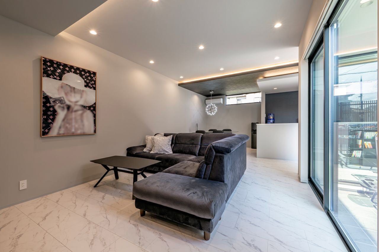 アーキテクト/一級建築士事務所 【橋本市/ホテルライク/平屋/中庭/BBQ/2000万円台/間取り図】コの字型「ワンちゃんファースト」の住まいの建築実例画像6