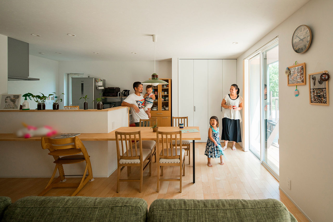 シンプルハウス 【1500万円以下/30坪台/シンプルモダン/間取り図】青空に映えるモスグリーンの家/1000万円台/ローコストの建築実例画像2