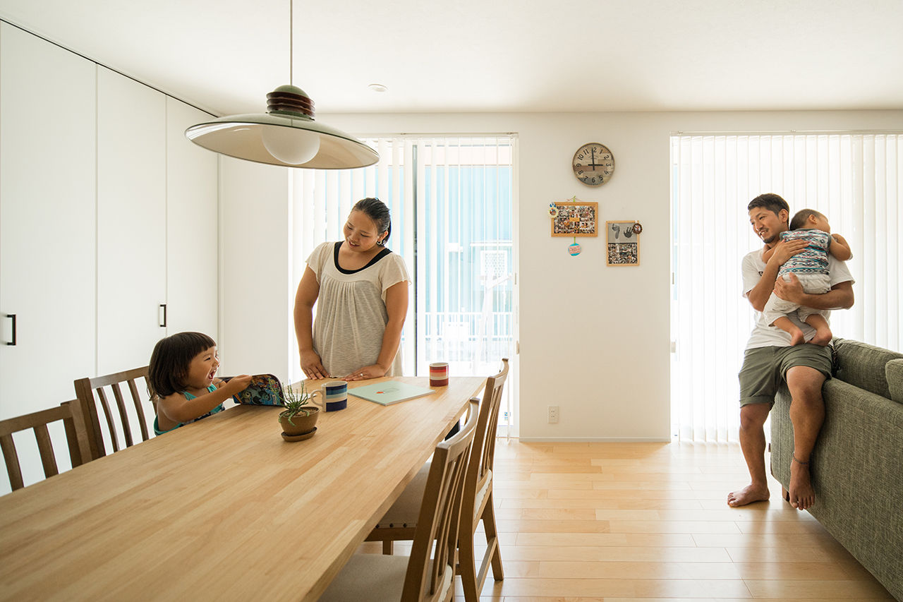 シンプルハウス 【1500万円以下/30坪台/シンプルモダン/間取り図】青空に映えるモスグリーンの家/1000万円台/ローコストの建築実例画像9