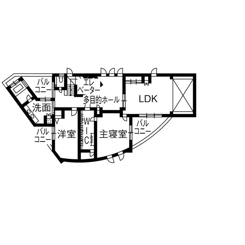 一級建築士事務所　ホームスタイリング 【71坪/間取り図有/吹き抜け/ロフト】リゾートテイストあふれるホテルライクなビルトインガレージのある家の間取り図（2LLDDKK）2階