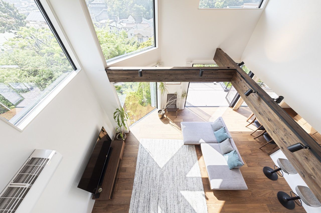 一級建築士事務所　ホームスタイリング 【33坪/間取り/2階リビング/ルーフバルコニー/ロフト】自然と海を一望できるリゾートホテルのような住まいの建築実例画像5