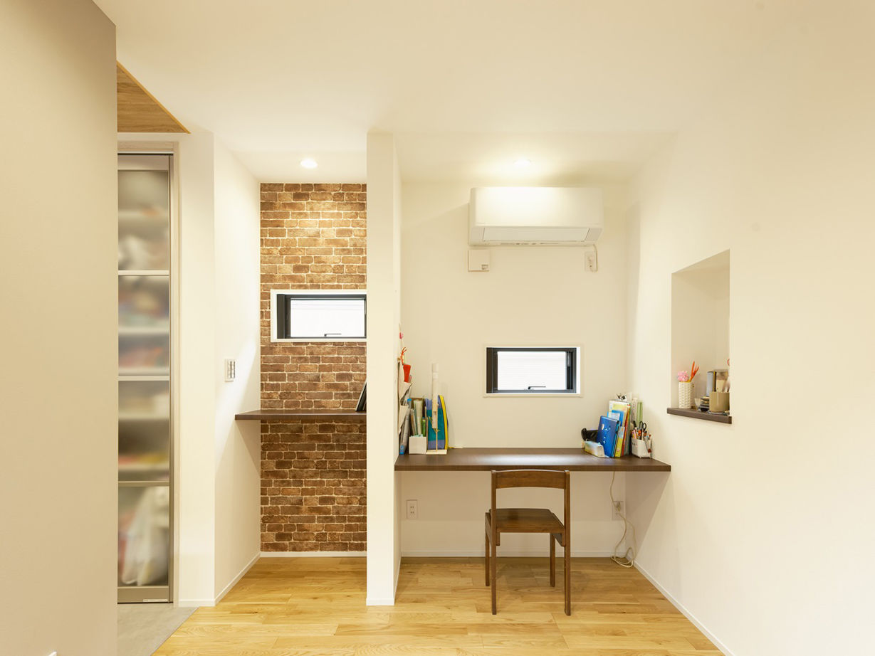 一級建築士事務所　ホームスタイリング 【3000万円台/35坪/間取り/吹き抜け】秘密基地のようなブルックリンテイストのビルトインガレージハウスの建築実例画像5