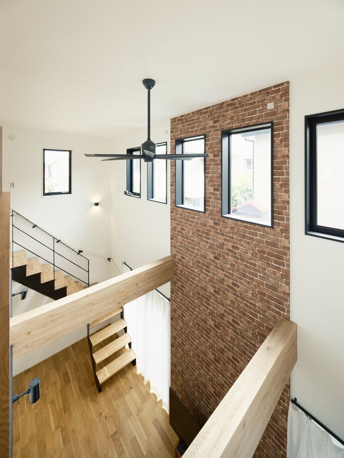 一級建築士事務所　ホームスタイリング 【3000万円台/35坪/間取り/吹き抜け】秘密基地のようなブルックリンテイストのビルトインガレージハウスの建築実例画像6