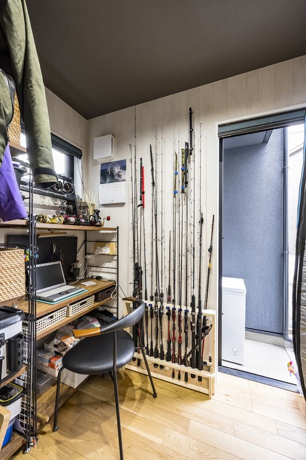 一級建築士事務所　ホームスタイリング 【4000万円台/36.6坪/間取り/吹き抜け/中庭/防音】みんなが趣味を楽しむシンプルモダンなホテルライクな家の建築実例画像7