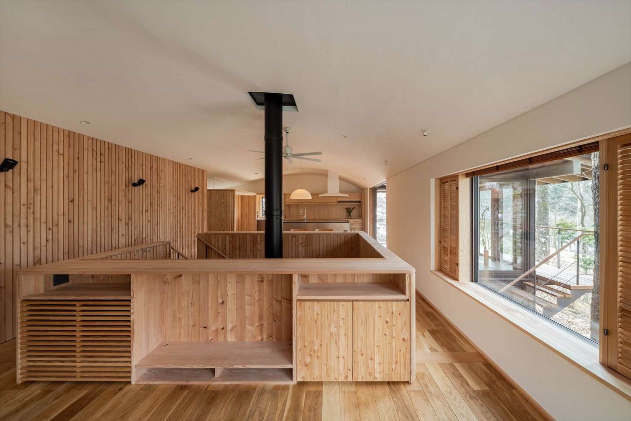 工房信州の家／フォレストコーポレーション 【3LDK・別荘・土間・薪ストーブ】最高の空間で非日常を楽しむ旧軽井沢の家の建築実例画像7