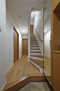 清栄コーポレーション 【京都市内/狭小３階建て/間取り図】＼価格1500万円まで／決め手は、敷地14坪に間口めいっぱいに建ったからの建築実例画像10