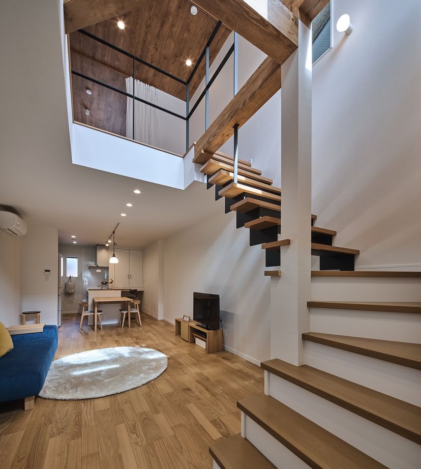 清栄コーポレーション 【京都市】３階建【1500万円～1999万円】狭小住宅でものびのび。梁はキャットウォークにの建築実例画像3