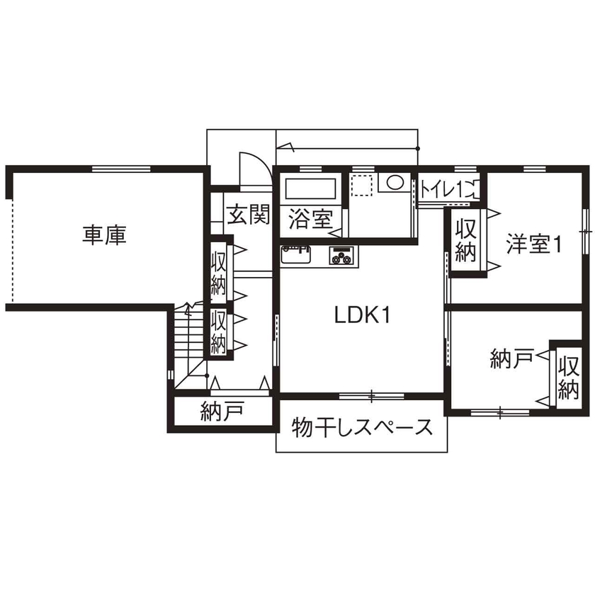 清栄コーポレーション 【京都市】2階+ロフト【2000万円台】二世帯がのびのび、気兼ねなく暮らせる家※間取りありの間取り図（5K以上）１階