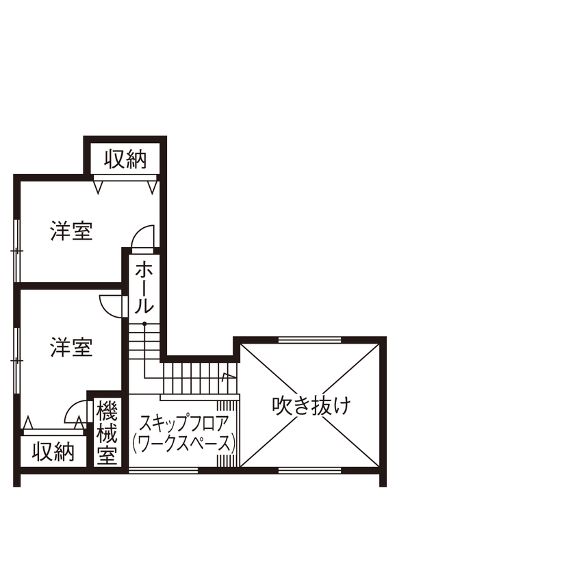 ストークホーム 【岐阜市×3000万円台×間取り図有】全館空調で快適な室内を実現！職人の塗り壁と無垢の木目が美しい家の間取り図（3LDK+畳コーナー）2階