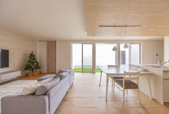 ストークホーム 【平屋/中庭/3LDK】中庭から光を届ける　プライバシーを確保しながら家族がのびのび育つロの字型の平屋の建築実例画像3