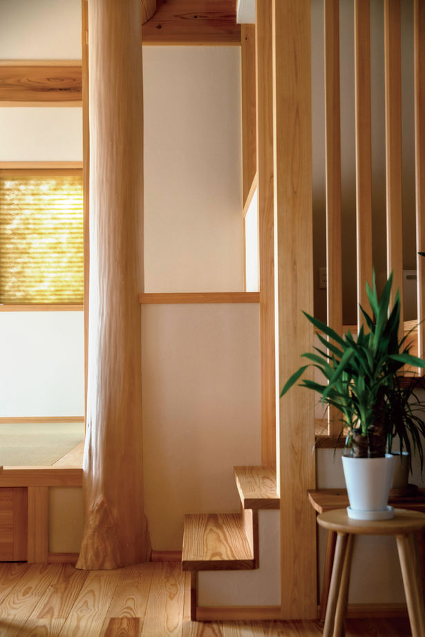 新日本建設 【1階寝室/スキップフロア】土間とリビングが直結！仕切りのない広々空間で、将来は1階だけで暮らせる家の建築実例画像7