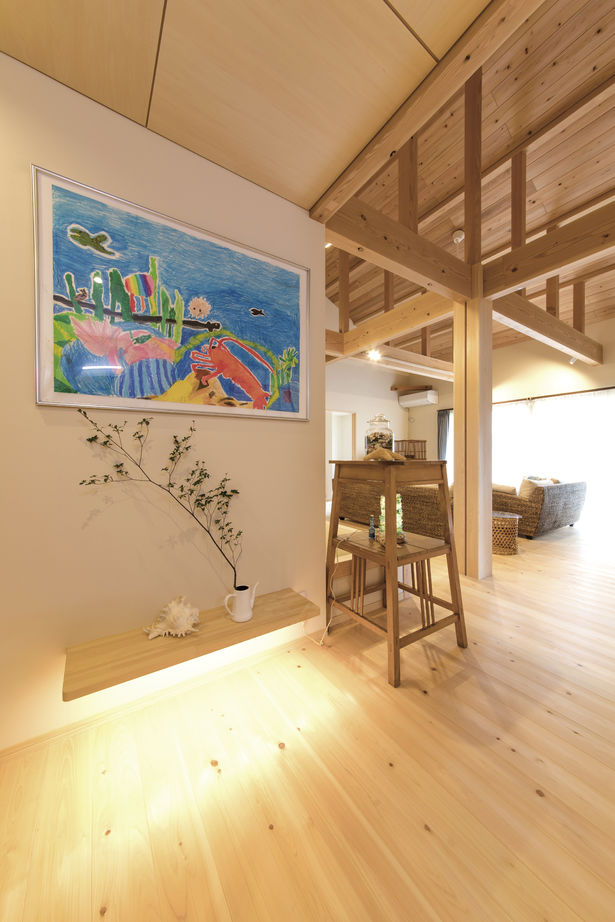 アキュラホーム（AQ Group） 【平屋／開放感／動線】子育てしやすく、将来も考えられた動線計画。家族の笑顔を身近に感じられる住まいの建築実例画像3