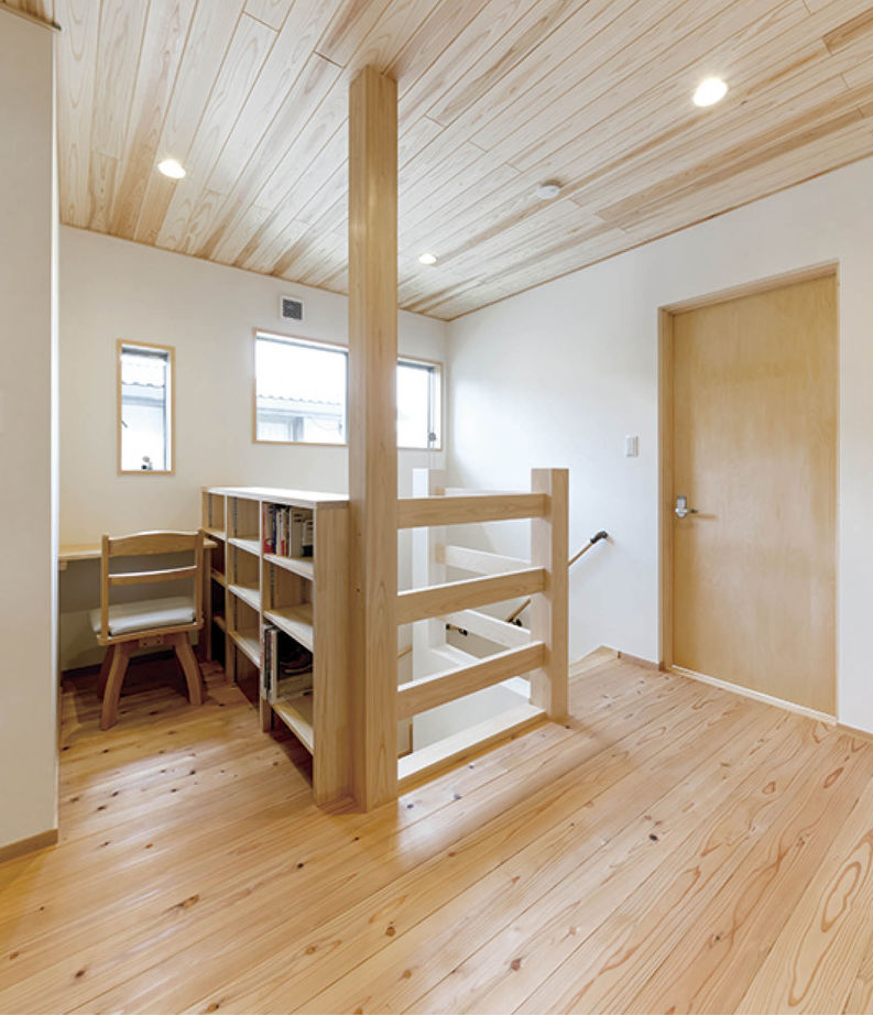 かみえ工務店 【2000万円～2500万円／大阪府岸和田市】漆喰と無垢に囲まれた和ナチュラルな家の建築実例画像5