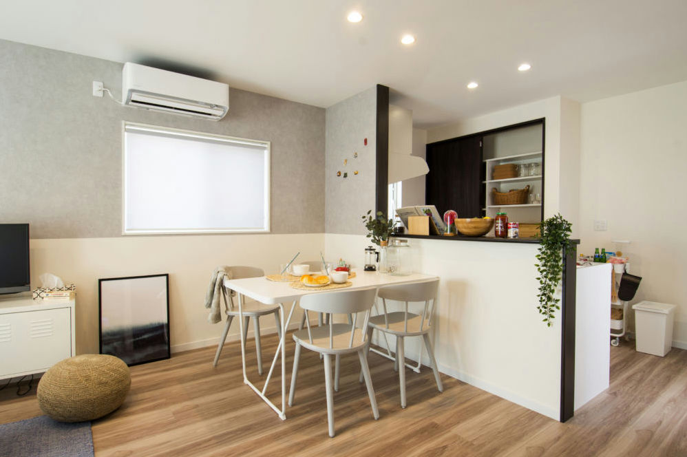 プラネットホーム 毎日を楽しむお気に入りのデザイン。優しいモノトーンでまとめた北欧調の住まいの建築実例画像2