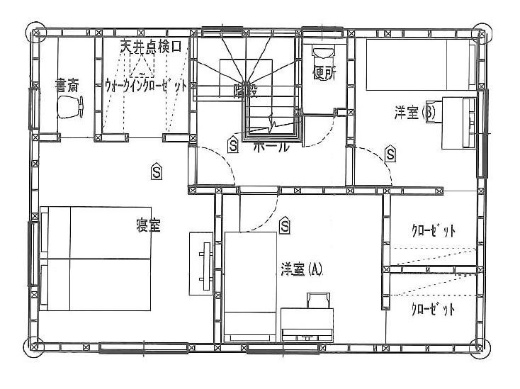プラネットホーム くつろぎを演出するホテルライクモダン住宅の間取り図（3LDK）2階