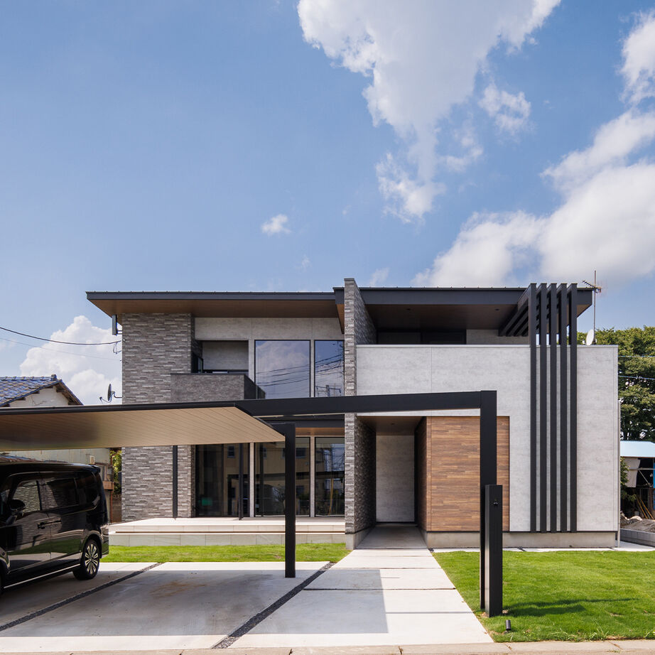 Azuma(吾妻建築店) 【4000万円～】風格漂う開放感が際立つモダンな邸宅の建築実例画像3