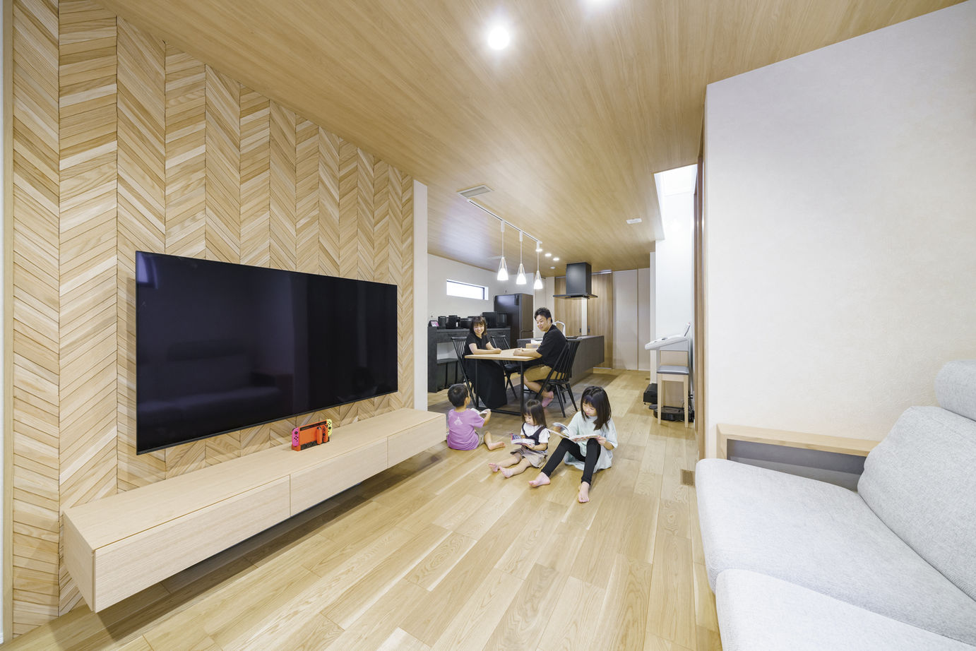 ゆめすみか（吉村一建設） 【2000万円台/大阪/東大阪市/間取り有/全館空調】横並びキッチンやランドリールームで家事シェアの快適な家の建築実例画像3