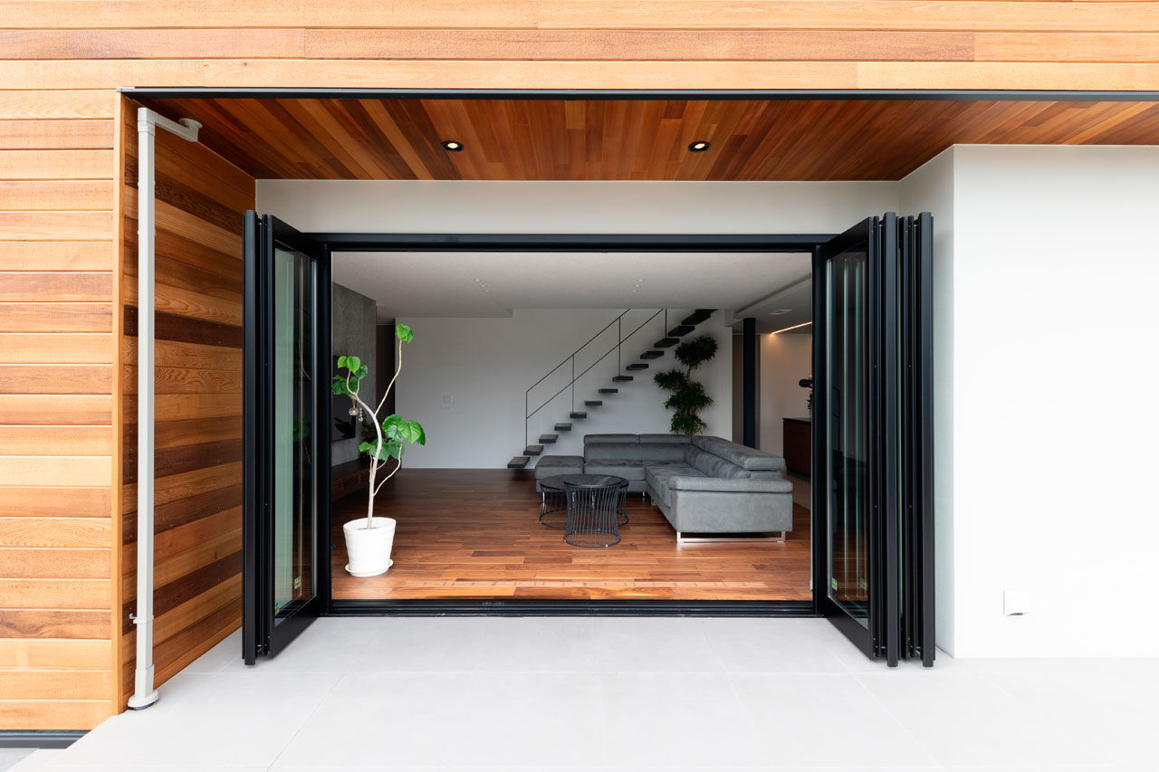 ゆめすみか（吉村一建設） 【4000万円～/大阪/豊中/間取り図有/全館空調】大開口を設けた、年中心地いいホテルライクなくつろぎの邸宅の建築実例画像7