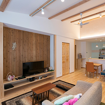 オーパス スタイル 【1000万円台/平屋/20坪台】コンパクトなのに開放感のある間取りの素材感にもこだわった「おしゃれな平屋」の建築実例画像3