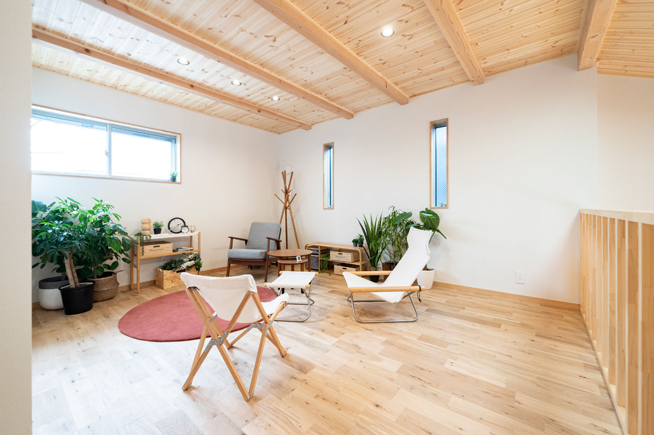 オーパス スタイル 【2000万円台/平屋風】木に囲まれた室内に薪ストーブ。アウトドア好きのための山小屋スタイルの家の建築実例画像8