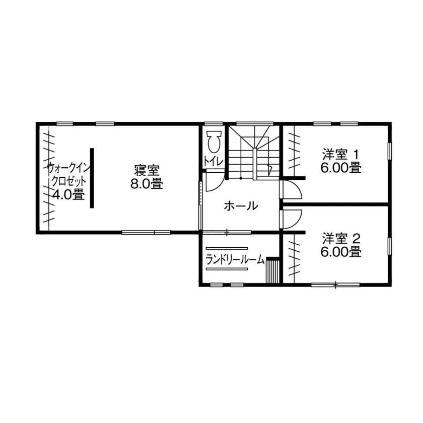 アイムの家　宮城 【2500～3000万円・間取り有】家づくりを存分に楽しんで実現。「好き」を全部詰め込んだ住まいの間取り図（3LDK）２階