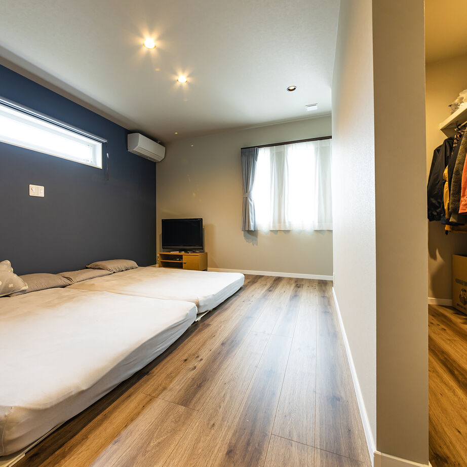 アイムの家　宮城 【2000～2500万円・間取り有】白と木目が調和する寛ぎの空間。日々の家事のしやすさにも配慮の建築実例画像9