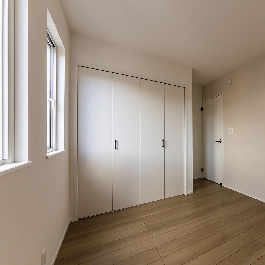 アイムの家　宮城 【2000～2500万円・間取り有】白が映える個性的なフォルム。水まわりの動線に配慮した居心地のよい家の建築実例画像9